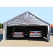 30 ft. Wide High Peak End Wall with Zipper:White