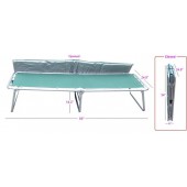 Folding Comfort Cot with Removable Mattress