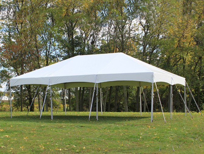Celina Commercial Duty 20' X 30' / 2" Dia. Master Series Cinch Top Frame Tent with Galvanized Poles