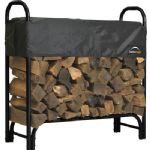 Shelterlogic Covered Firewood Rack-4ft Long