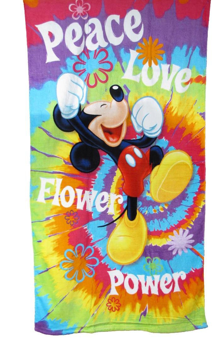 Mickey Mouse Peace Character Beach Towel