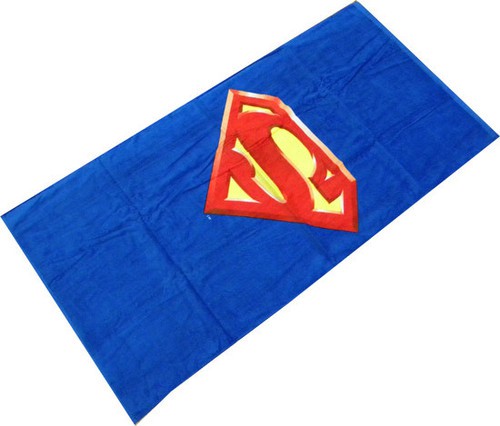 Superman Shield Character Beach Towel