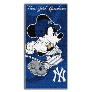 Mickey Yankees1 Disney Sports Beach Towel
