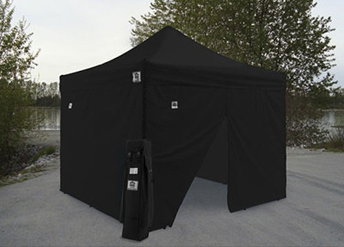 Impact 10' X 10' AOL with 4 Sidewalls Package Deal - Black