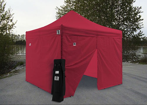 Impact 10' X 10' AOL with 4 Sidewalls Package Deal - Red