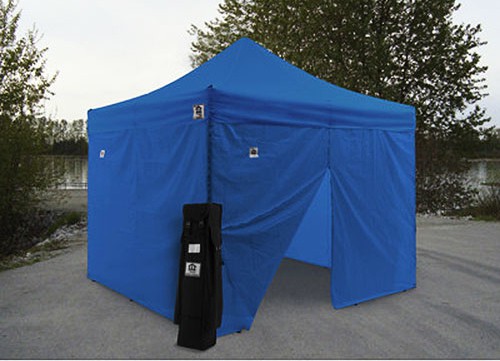 Impact 10' X 10' AOL with 4 Sidewalls Package Deal - Blue