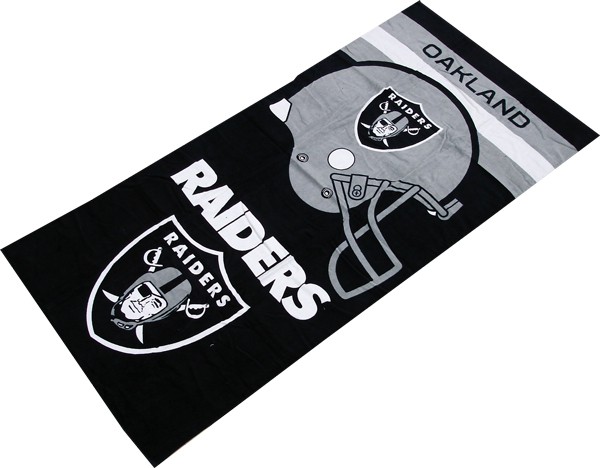 Raiders Helmet NFL Sports Beach Towel