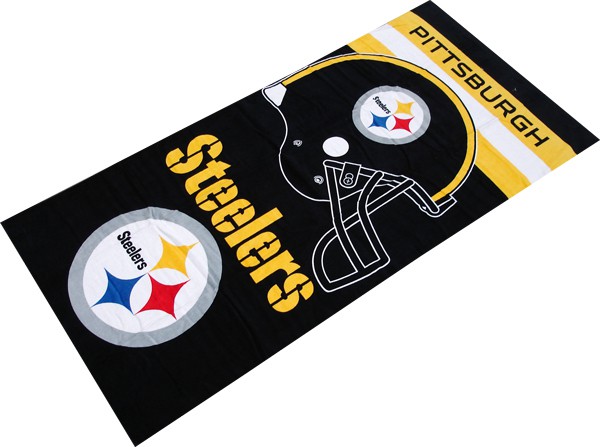 Steelers Helmet NFL Sports Beach Towel