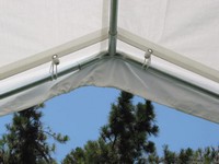 10' X10' Canopy Frame Valance Replacement Cover (Silver)
