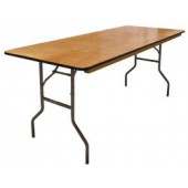 30 Inch X 96 Inch Folding Plywood Banquet Table - 20 Units