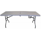 30 Inch X 72 Inch Plastic Center-Folding Table (2 Units)