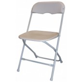 Steel Folding Chair with Poly Seat and Back - 8 Units